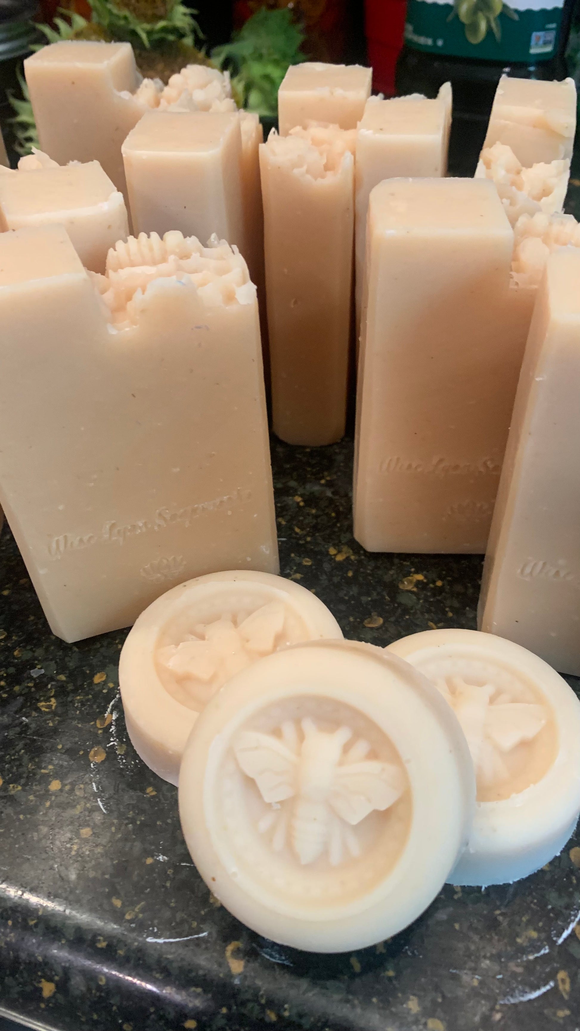 Oatmeal, Milk and Honey Natural Soap, organic hemp - Wiselyonsoapworks